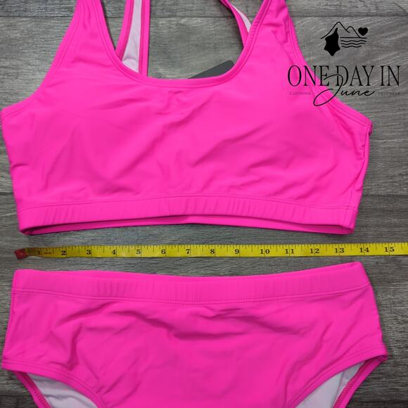 Tempt Me Crop Bikini Swimsuit Size L - Picture 5 of 7